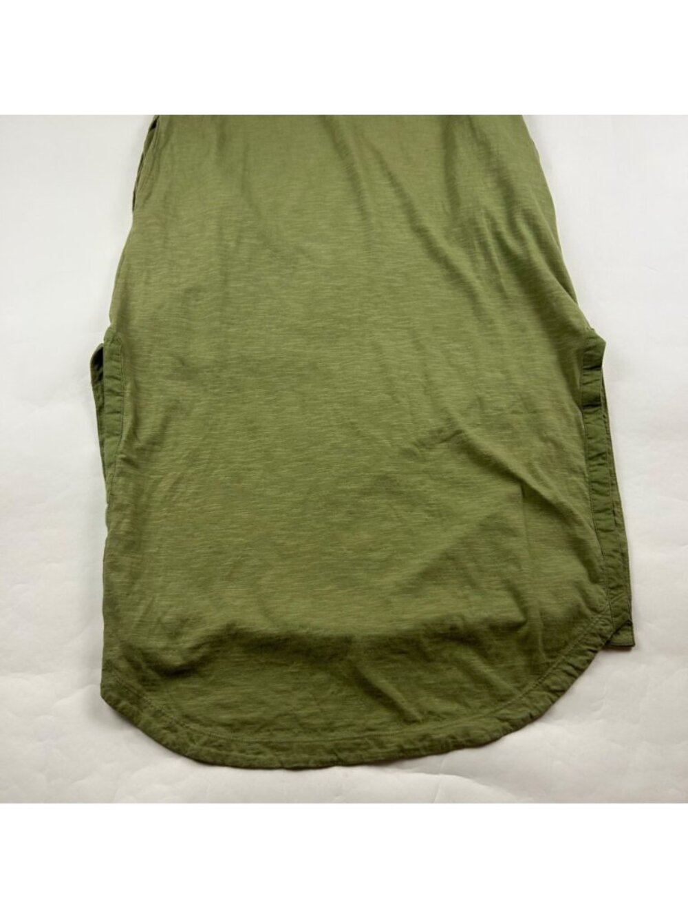 Sundance Sage Green Slub Knit Jersey Sleeveless Midi Dress XS - Picture 8 of 8
